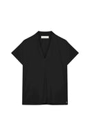 Kallie V Neck Top - Black