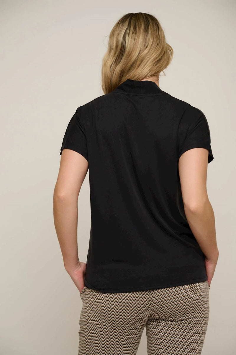 Kallie V Neck Top - Black