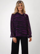 Print Top - Black/purple