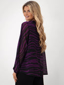 Print Top - Black/purple