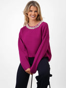 Anna Belle Pearl Jumper - Magenta
