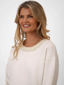 Anna Belle Pearl Jumper - White