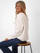 Anna Belle Pearl Jumper - White