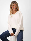 Anna Belle Pearl Jumper - White