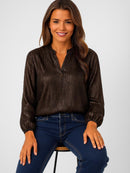 Bella Band Top - Brown