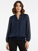 Bella Band Top - Navy