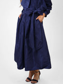Taffata Skirt - Navy