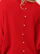 Elba Pearl Detail Jumper - Red