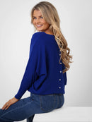 Elba Pearl Detail Jumper - Royal