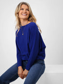 Elba Pearl Detail Jumper - Royal
