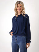 Fia Blouse - Navy
