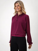 Fia Blouse - Burgundy