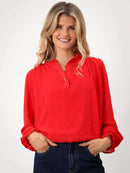 Fia Blouse - Red
