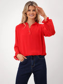 Fia Blouse - Red