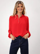 Fia Blouse - Red