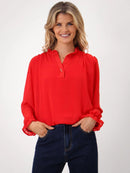 Fia Blouse - Red