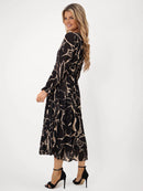 Positano Dress - Black Print