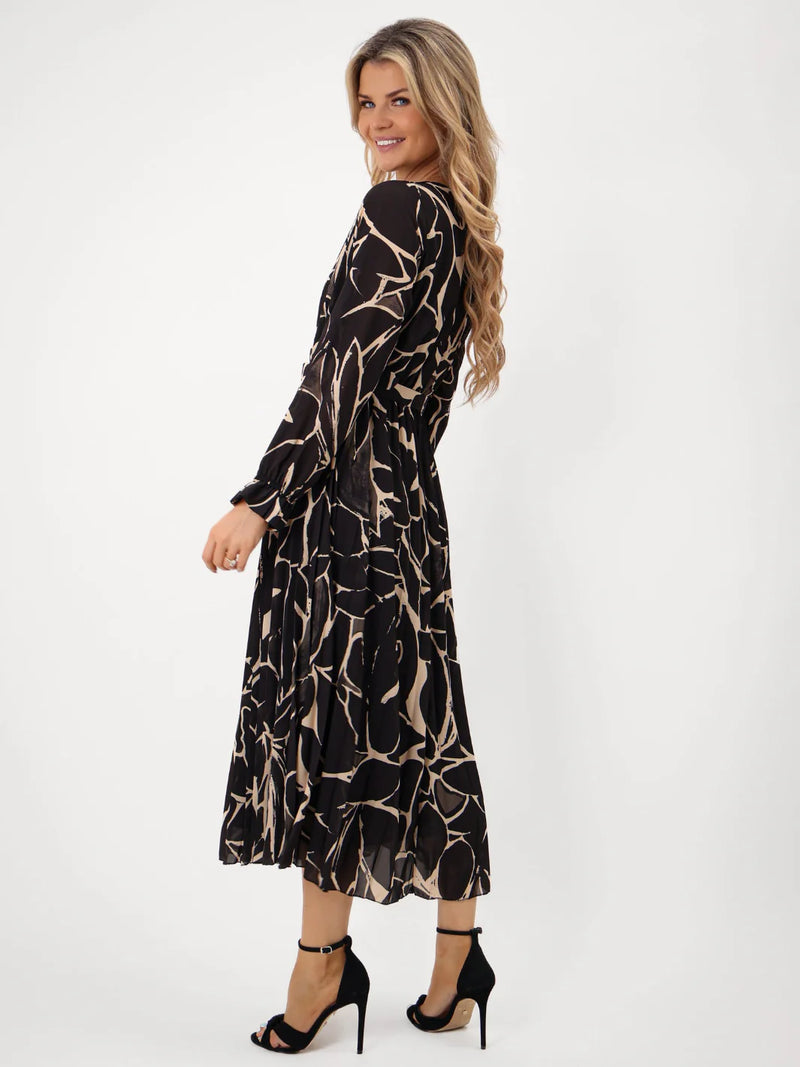 Positano Dress - Black Print