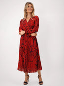 Positano Dress - Red Print