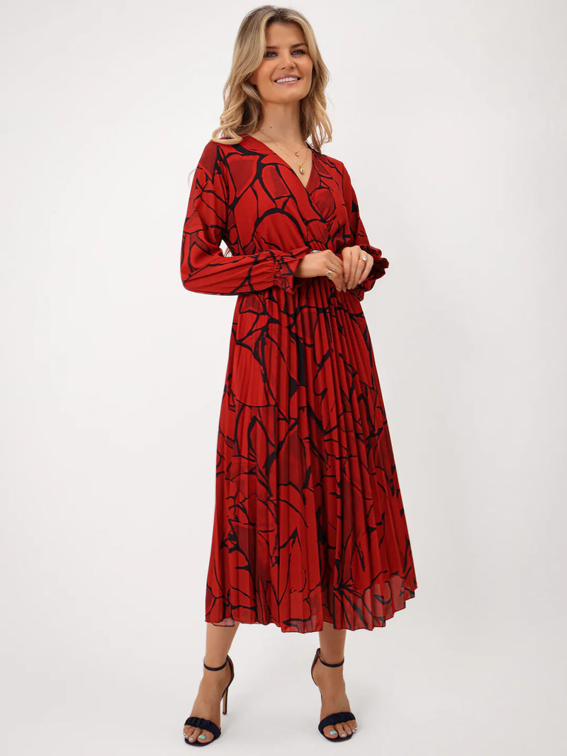 Positano Dress - Red Print