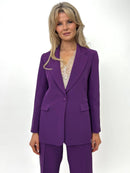 Saasari Blazer - Purple