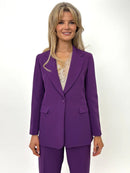 Saasari Blazer - Purple