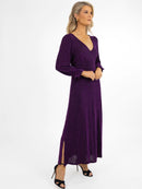 Streasa Lurex Dress - Purple