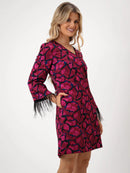 Taylor Dress - Magenta Print