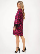 Taylor Dress - Magenta Print