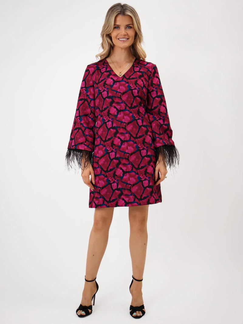 Taylor Dress - Magenta Print