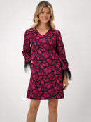 Taylor Dress - Magenta Print