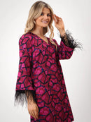 Taylor Dress - Magenta Print