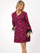 Taylor Dress - Magenta Print
