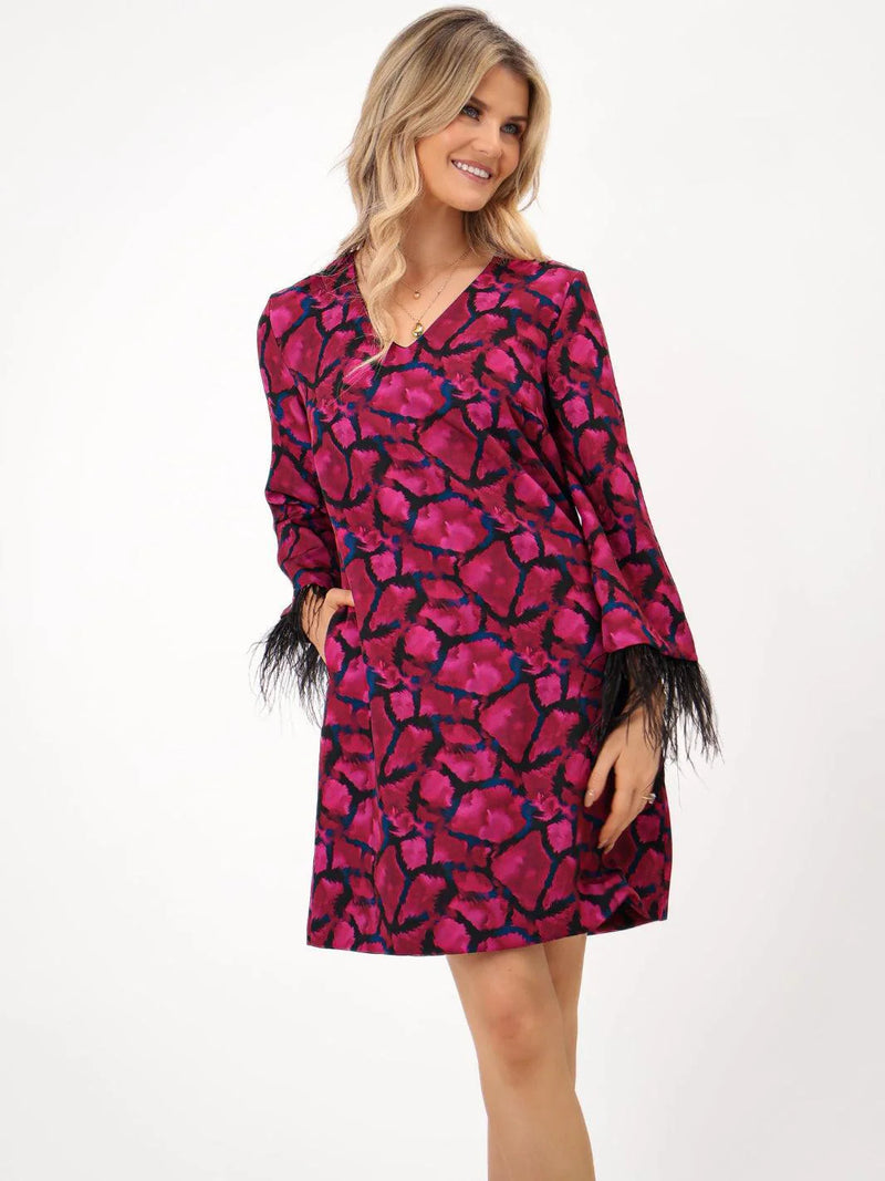 Taylor Dress - Magenta Print