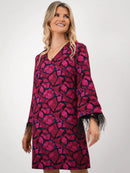 Taylor Dress - Magenta Print
