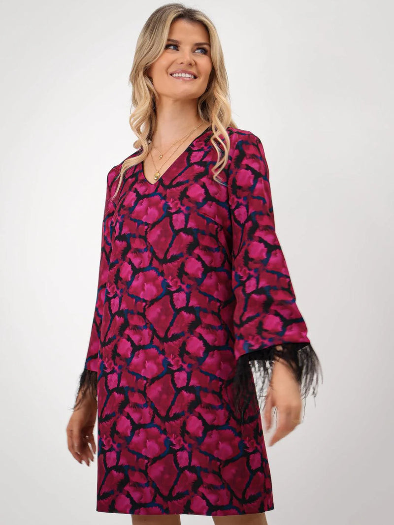 Taylor Dress - Magenta Print