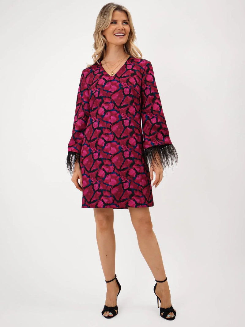 Taylor Dress - Magenta Print