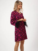 Taylor Dress - Magenta Print
