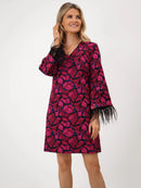 Taylor Dress - Magenta Print