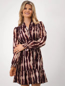 Venus Dress - Burgundy Print