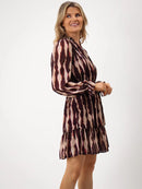 Venus Dress - Burgundy Print