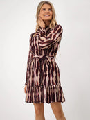 Venus Dress - Burgundy Print