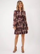 Venus Dress - Burgundy Print