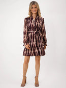 Venus Dress - Burgundy Print