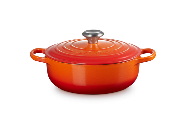 CHEFS SPECIAL PRICE - 24cm Cast Iron Round Sauteuse - Volcanic