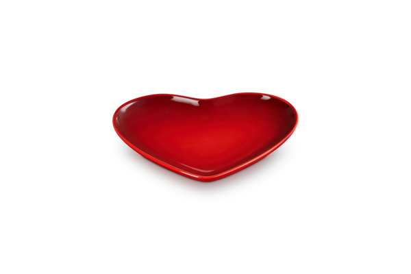 Heart Plate 23cm - Cerise