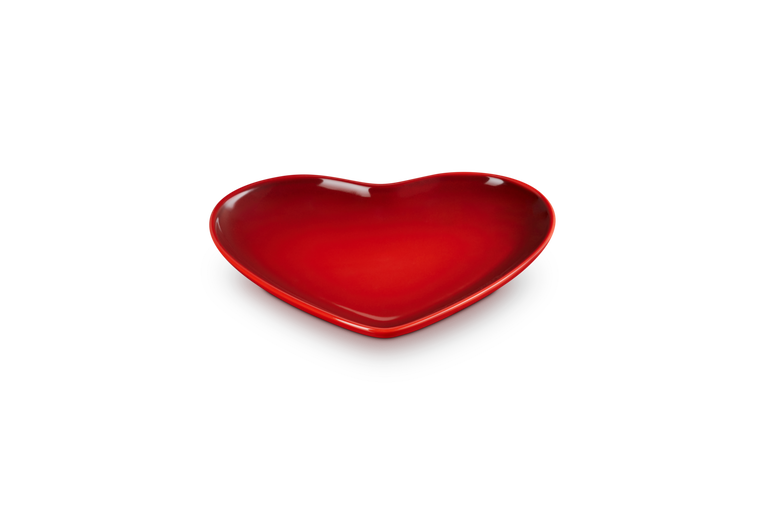 Heart Plate 23cm - Cerise