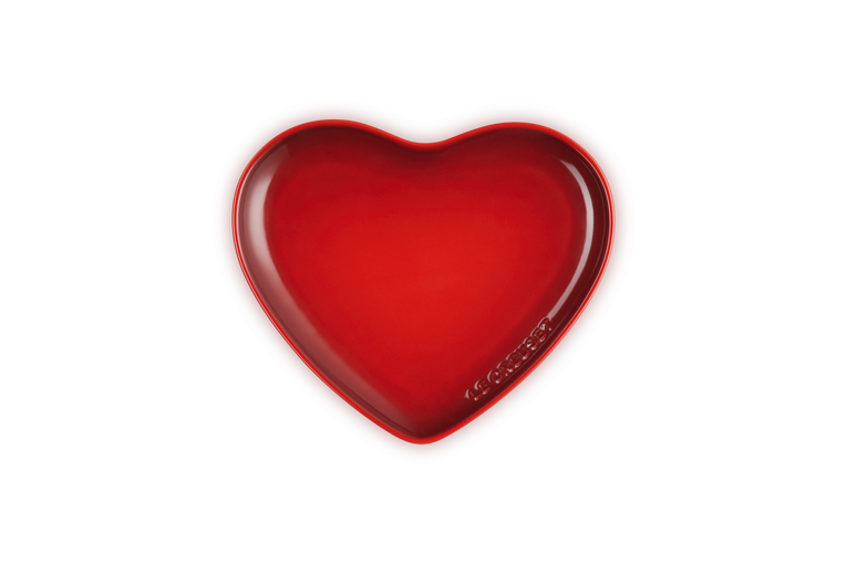 Heart Plate 23cm - Cerise