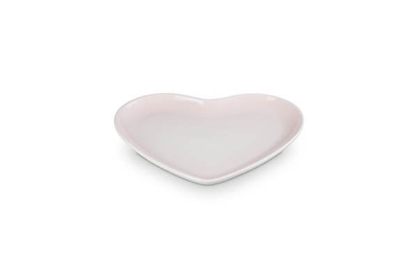 Heart Plate 23cm - Shell Pink