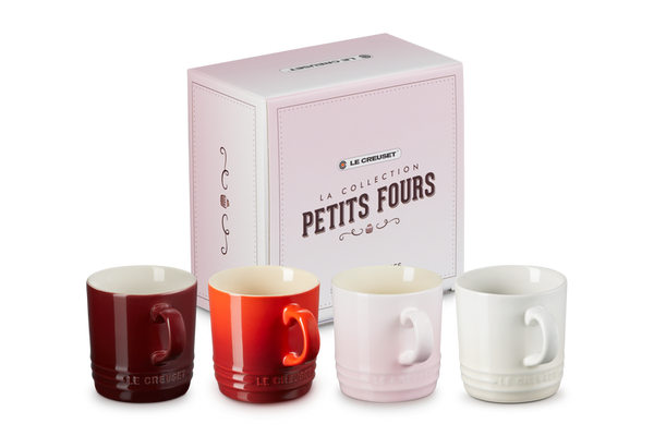 Petits Fours Set of 4 Cappuccino Mugs